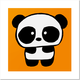 Cute Baby Panda - Tangerine Posters and Art